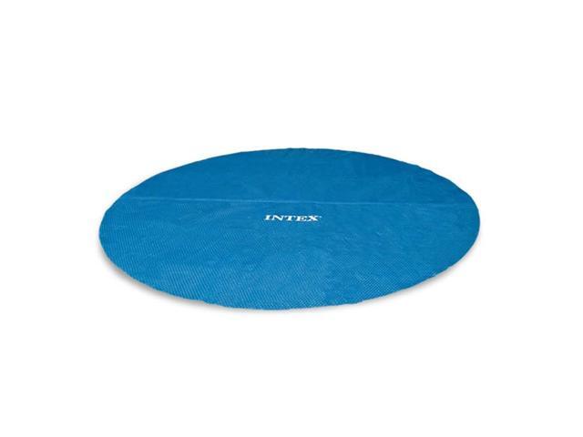 Intex 15 Foot Round Easy Set Vinyl Solar Cover for Swimming Pools, Blue 29023E