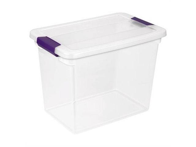 Sterilite 27 Quart ClearView Clear Plastic Stacking Storage Container (6 Pack)