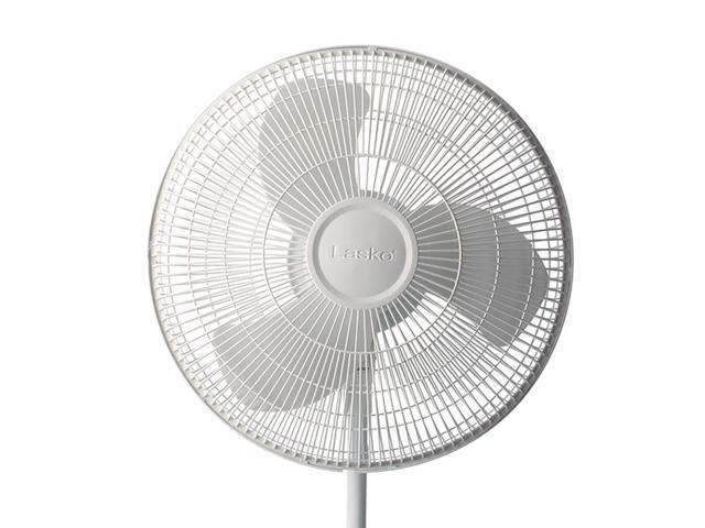 Lasko 16' 3-Speed Oscillating Pedestal Fan, S16201, White