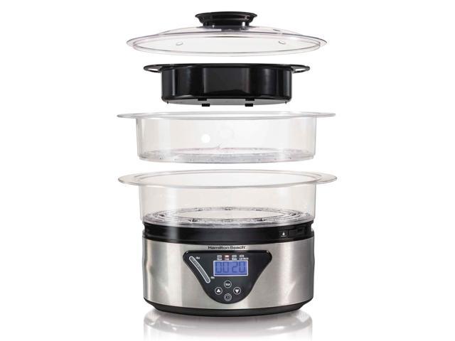 Photos - Food Steamer / Egg Boiler Hamilton Beach 37530Z 2 Tray Digital Food Steamer, 5.5-Quart 