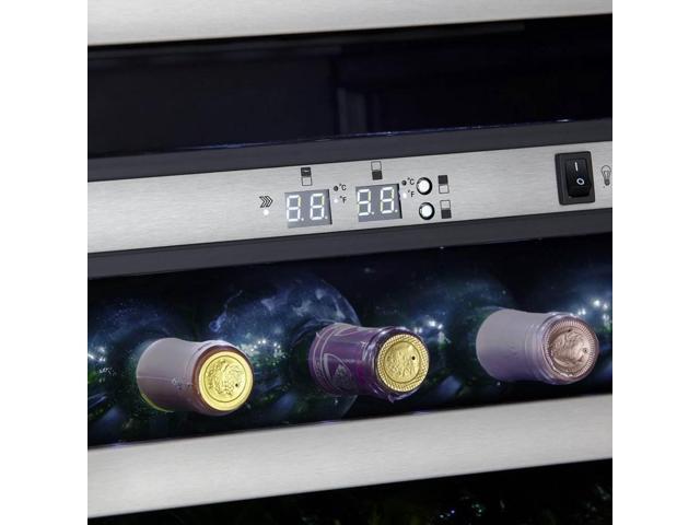 Danby Designer 38-Bottle Dual Temperature Zone LED Freestanding Wine Cooler