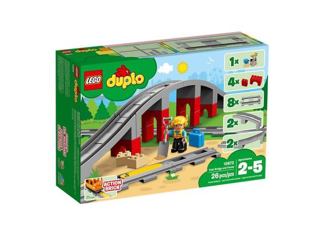 Lego Duplo 6213749 Children's Train Bridge and Tracks 26 Piece Building Set