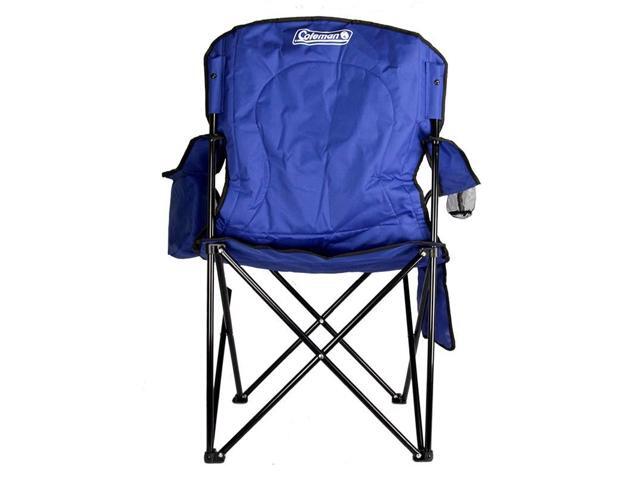 Coleman Camping - Lawn Chair w/Built-In Cooler And Cup Holder, Blue