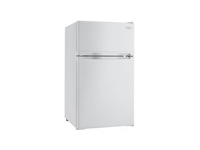 Danby DCR031B1WDD 3.1 Cubic Feet 2 Door Glass Shelf Compact Refrigerator, White photo