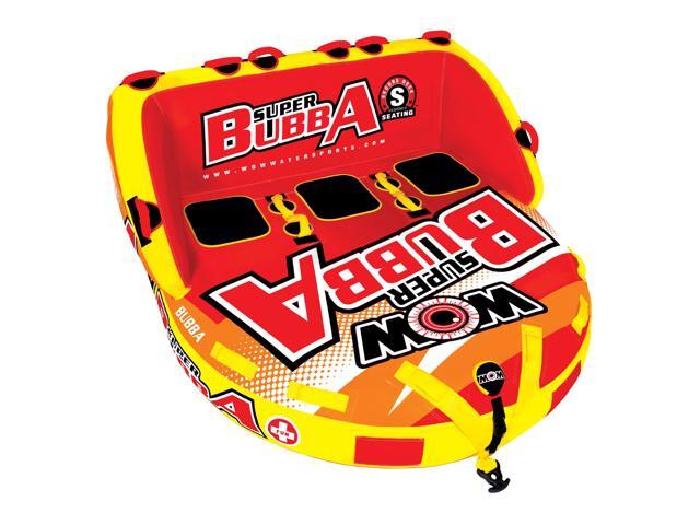 WOW World of Watersports, Super Bubba Hi Vis 1 - 3 Person Towable Deck Seat