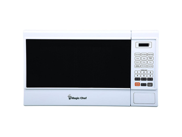 Magic Chef MCM1310W 1000 Watt 1.3 Cubic Foot Microwave with Digital Touch, White
