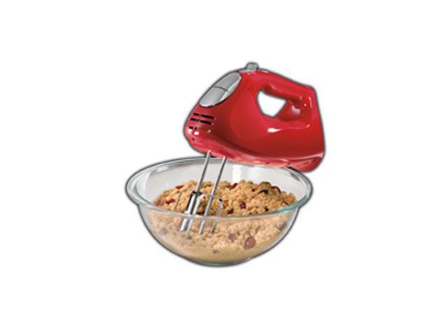 Hamilton Beach Ensemble Hand Mixer with Snap On Case, Beaters, and Dough Hook photo