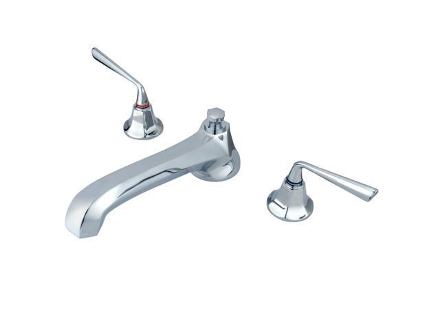Photos - Other sanitary accessories Kingston Brass Two Handle Roman Tub Filler in Chrome by  KS4301ZL 