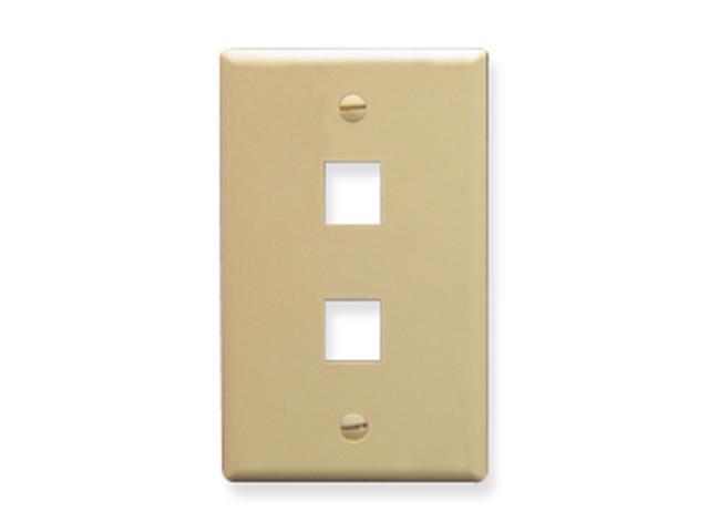 ICC FACE-2-IV IC107F02IV - 2PORT FACE IVORY