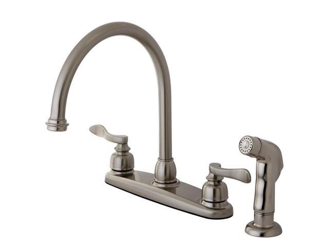 Photos - Tap Kingston Brass KB8798NFLSP NUWAVE FRENCH 8in Centerset Kitchen Faucet with 