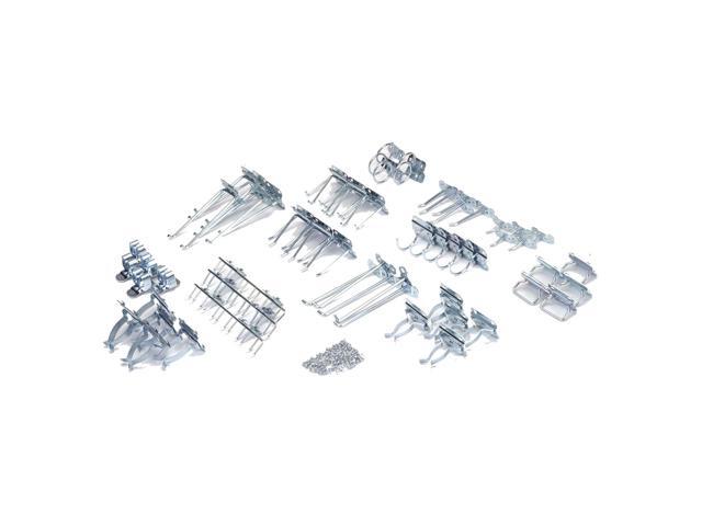 Lock Hook Kit,Square,Silver,3/8In Hole LOCHOOK LH2-KIT