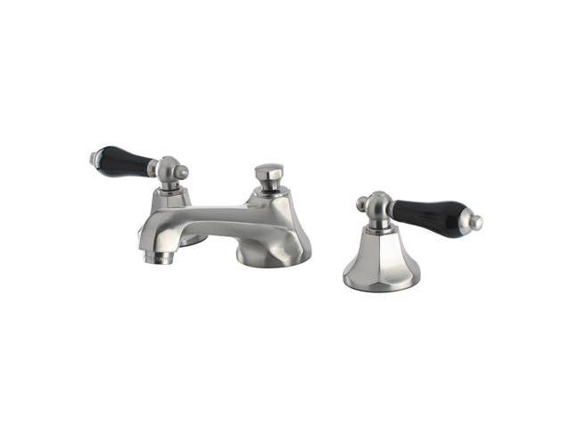 Photos - Tap Kingston Brass KS4468PKL Metropolitan Onyx Widespread Lavatory Faucet With 