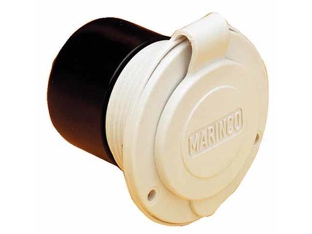 Marinco 150BBIW 15A On-Board Charger Inlet-Wht