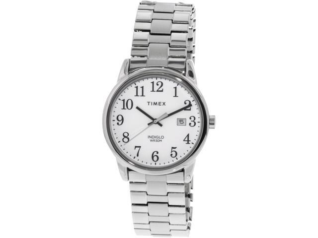 Timex Men's Easy Reader TW2R58400 Silver Stainless-Steel Analog Quartz Dress Watch