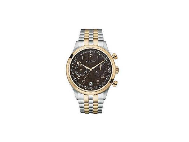 citizen 98B248 Mens Silver & Rose Gold Finish Chronograph Watch