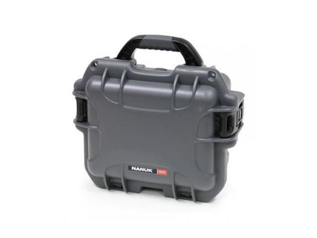 Nanuk 905 Water/Crush Proof Case w/Cubed Foam - Graphite