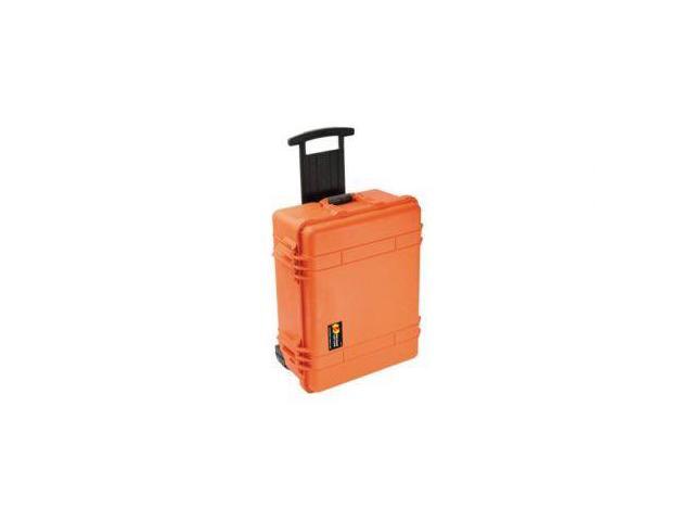 Photos - Other goods for tourism Pelican 1560 Large Crushproof Wheeled Dry Box, 22x18x10.4in, Orange - No F 