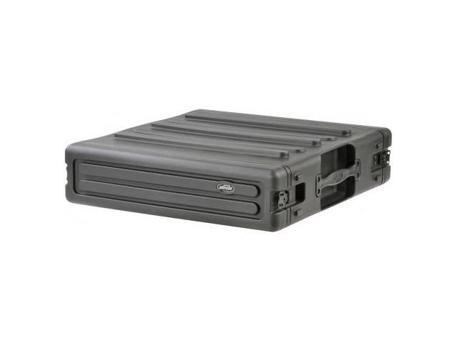 SKB Cases 2U Space Roto Molded Rack, Black, 23 in. X 23 in. X 6 1/2 in.