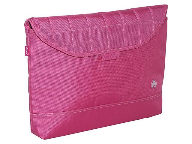 Sumo - MacBook 15' Nylon Sleeve - Pink w/White Stitching