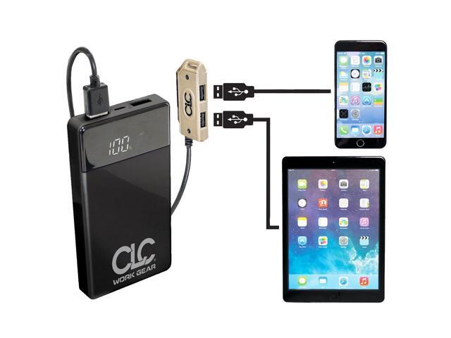 Clc Custom Leathercraft Ecp135 E-Charge Usb Charging Tool Backpack, 23-Pocket