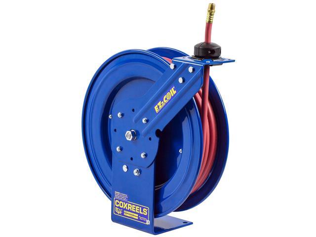 COXREELS EZ-P-LP-350 3/8' x 50 ft. Spring Return Hose Reel, Max 300 psi, w/Hose