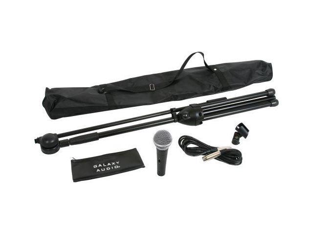 Galaxy Audio Complete Microphone & Stand Kit, with on/off Switch