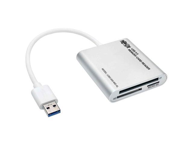 Tripp Lite U352-000-MD-AL USB 3.0 A (MALE) USB 3.0 SuperSpeed Multi-Drive Memory Card Reader/Writer, Aluminum Case