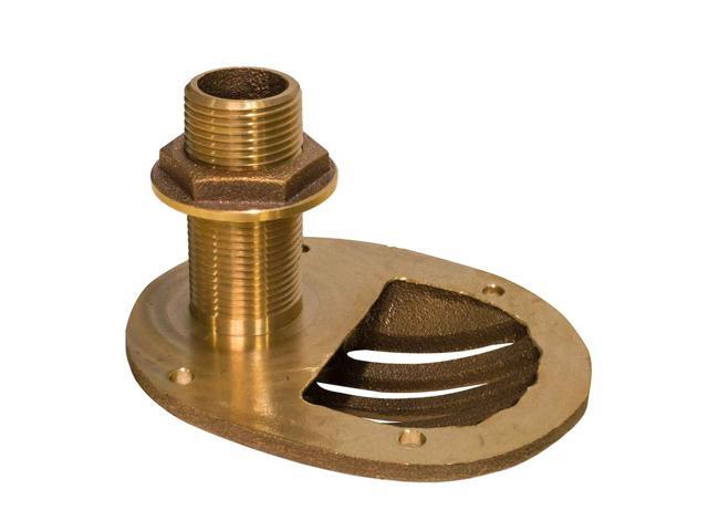 GROCO 3/4' Bronze Combo Scoop Thru-Hull w/Nut
