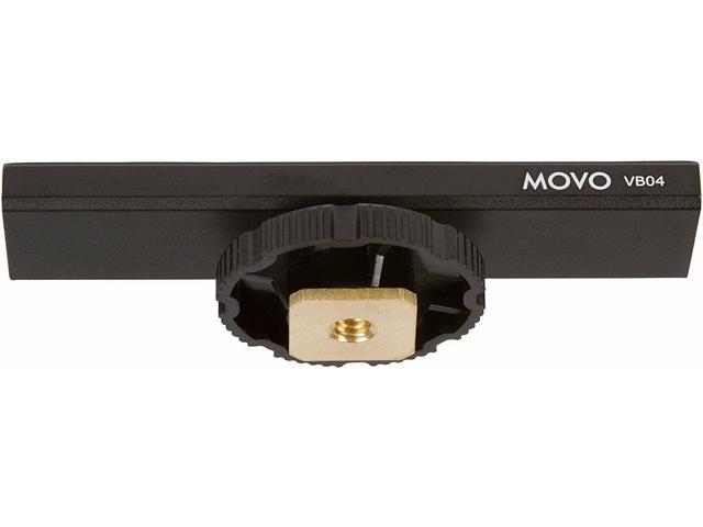 Movo VB04 Accessory Cold Shoe Metal Extension Bracket - Fixed Mount - for Lights, Monitors, Microphones and More