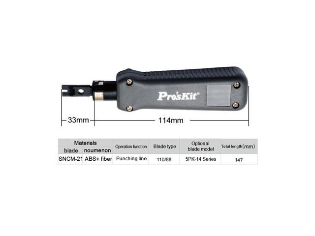 Pro'skit 8PK-324B Impact and Punch Down Screwdriver Tool wire Network Tool Kit