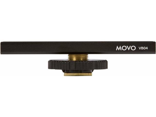 Movo VB04 Accessory Cold Shoe Metal Extension Bracket - Fixed Mount - for Lights, Monitors, Microphones and More