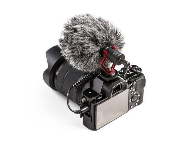 Movo VXR10 Universal Cardioid Condenser Video Microphone with Shock Mount, Deadcat Windscreen, & Case for Smartphones, DSLR Cameras & Camcorders