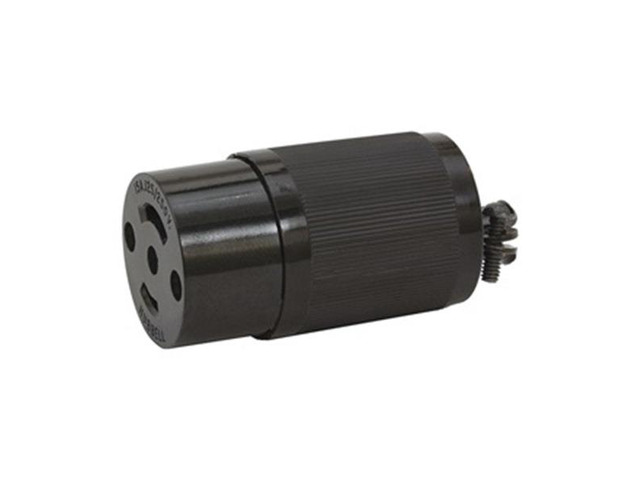 HUBBELL WIRING DEVICE-KELLEMS HBL7484 15A Midget Locking Connector 3P 3W