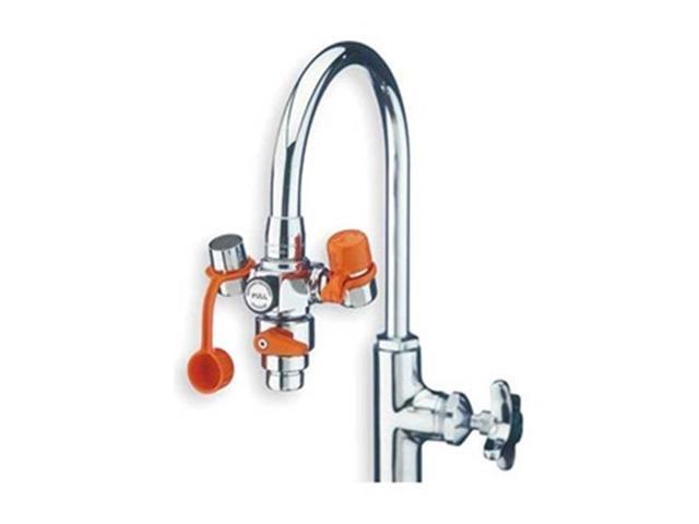 Eyewash w/Diverter, Faucet Mount, 4-1/4 W