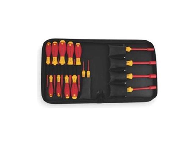WIHA 32190 Insulated Screwdriver/Nutdriver Set,15pc