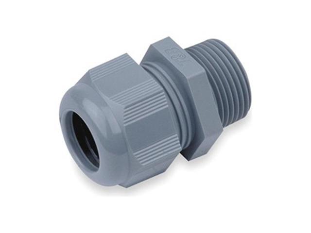 THOMAS & BETTS CC-NPT-12-G Liquid Tight Connector,1/2 in.,Cord,Gray