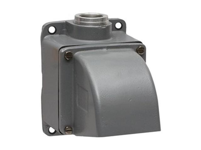 HUBBELL WIRING DEVICE-KELLEMS MB601003W Pin & Sleeve Receptacle, 60/100 A, -