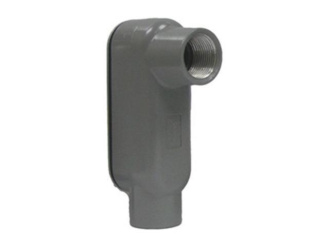 HUBBELL KILLARK OLB-5CG Conduit Outlet Body w/Cover, Aluminum, LB, Conduit