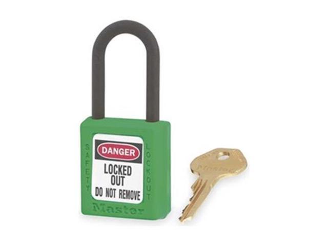 Padlock, Zenex, Green, Length 1-3/4 In