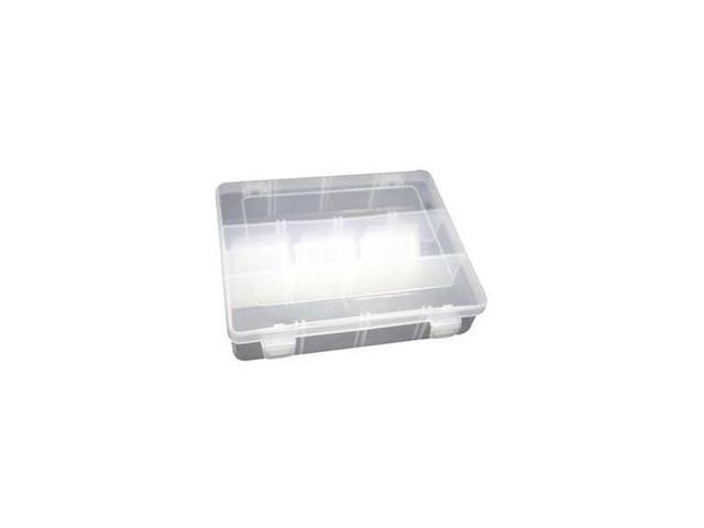 WESTWARD 5MZJ1 Tool Case with 12 compartments, Plastic, 1 3/4 in H x 7 in W