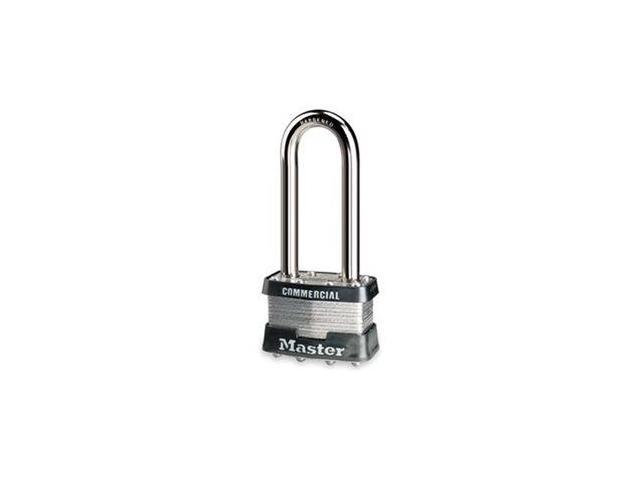 MASTER LOCK 21LJ Padlock, Keyed Different, Long Shackle, Rectangular Steel