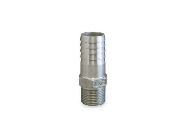 ZORO SELECT HB075-100SS 3/4' Barbed x MNPT 316 SS Hose Barb