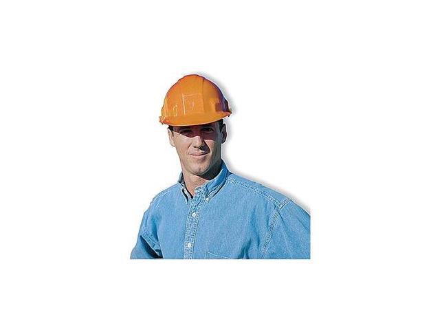 Hard Hat, FrtBrim, Slttd, 6Rtcht, Hi-Viz Org