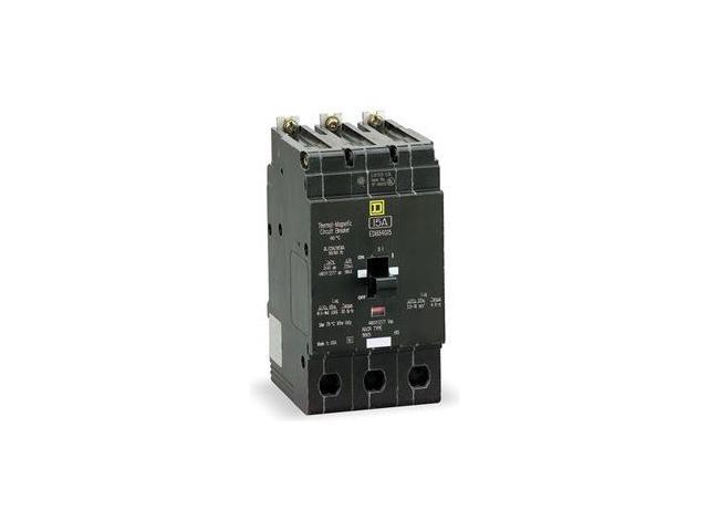SQUARE D EDB34025 Miniature Circuit Breaker, E FRAME Series, 25A, 3 Pole,
