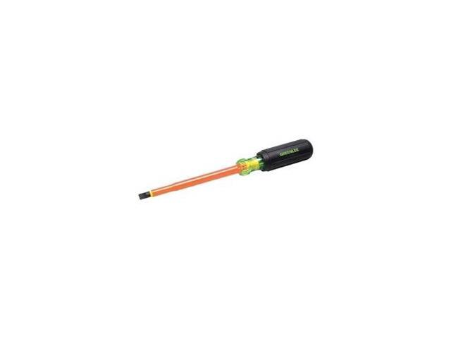 GREENLEE 0153-15-INS Insulated Slotted Screwdriver 5/16 in Round