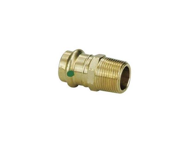 VIEGA 79245 ProPress Straight Adapter, 1 in Press-Fit x 1 in MNPT, 2-3/16 in L,