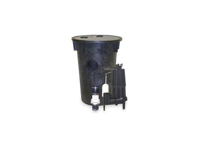 ZOELLER 912-0121 18' x 30' Simplex Sewage Package System, 4,10HP, 115V