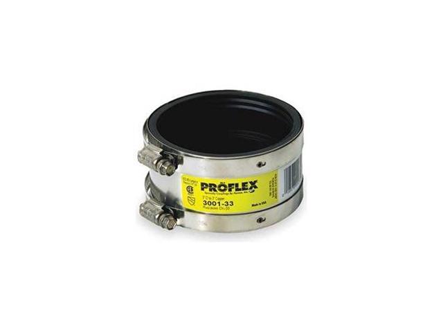 ZORO SELECT 3001-33 Shielded Coupling,For Pipe Size 3' x 3'