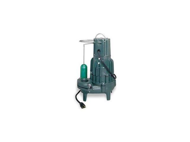 ZOELLER D293 Waste-Mate 1 HP 2' Auto Submersible Sewage Pump 230V Vertical