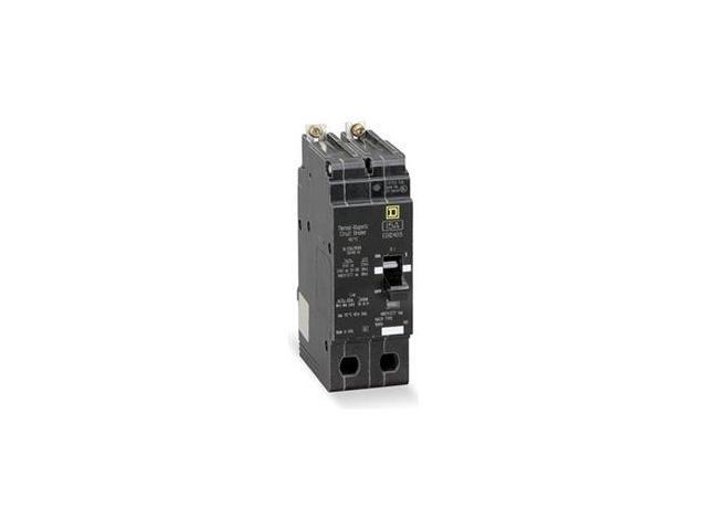SQUARE D EDB24020 Miniature Circuit Breaker, E FRAME Series, 20A, 2 Pole,